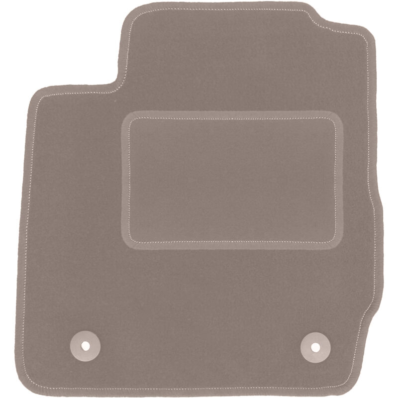Tapis conducteur beige pour : Ford Fiesta MK7 à hayon (2008-2011)