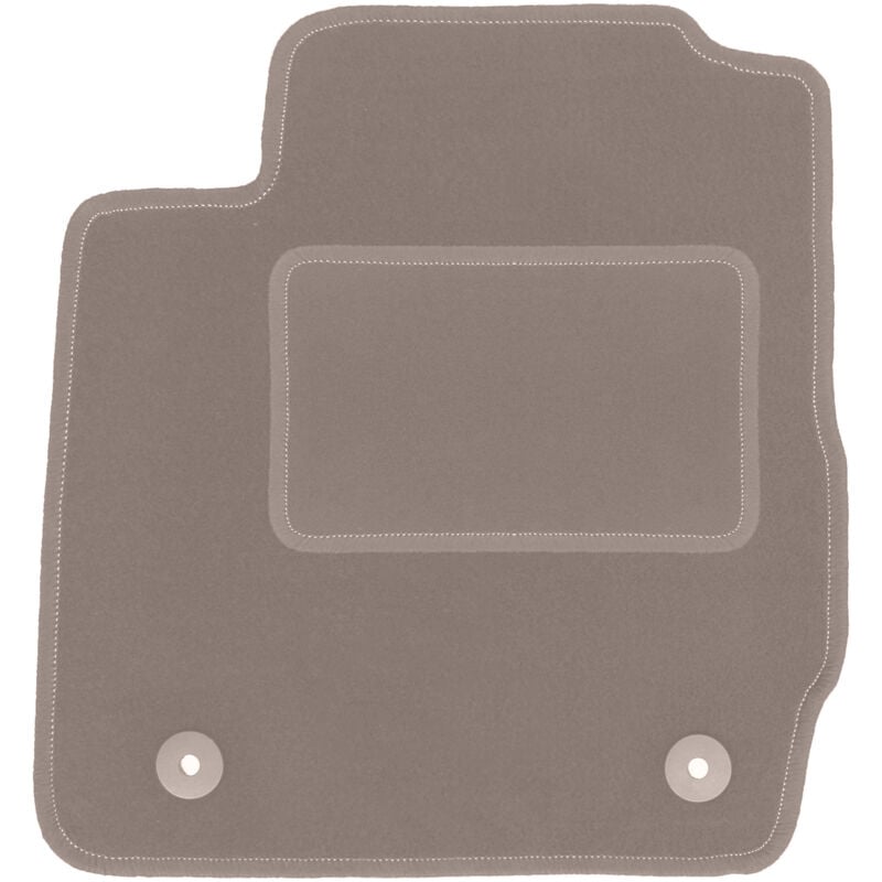 Tapis conducteur beige pour : Ford Fiesta MK7 à hayon (2011-2017)