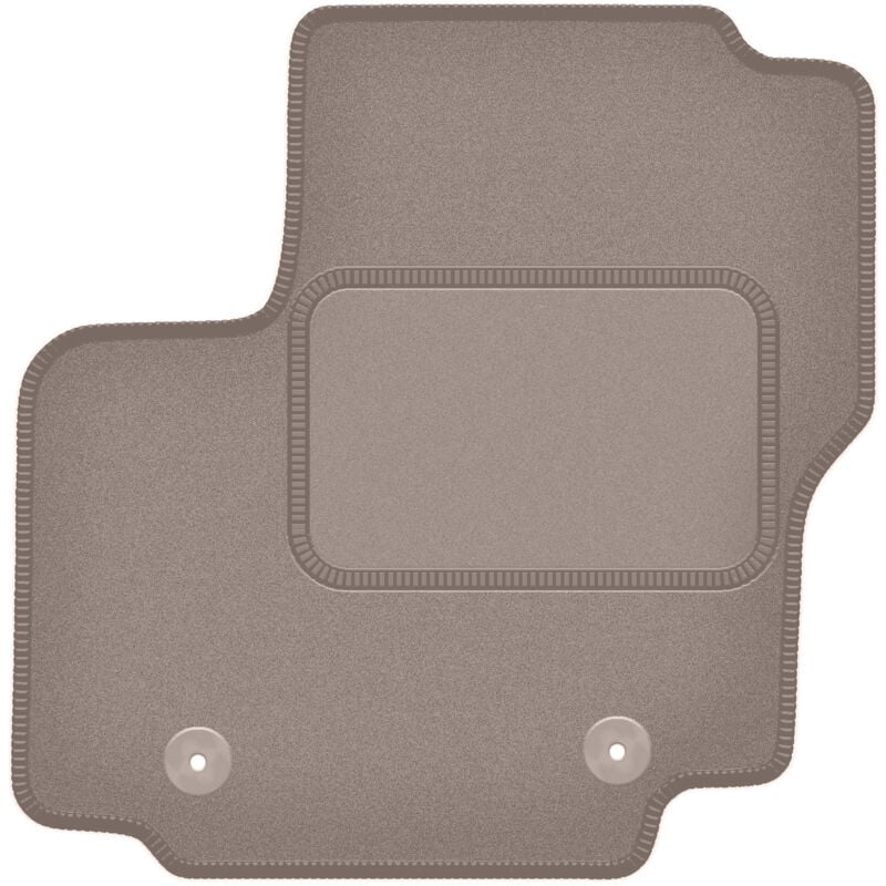 Tapis conducteur beige pour : Ford Galaxy MK2 7 places (2006-2011)