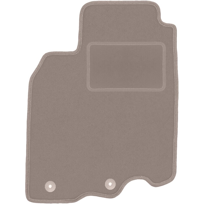 Tapis conducteur beige pour Honda Insight II à hayon (2009-2014)
