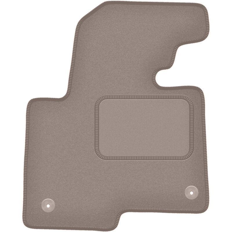 Tapis conducteur beige pour Hyundai SantaFe III 7 places (2012-)