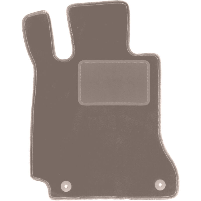 Tapis conducteur beige pour : Mercedes C W205 avec repose-pieds break, berline (2015-)