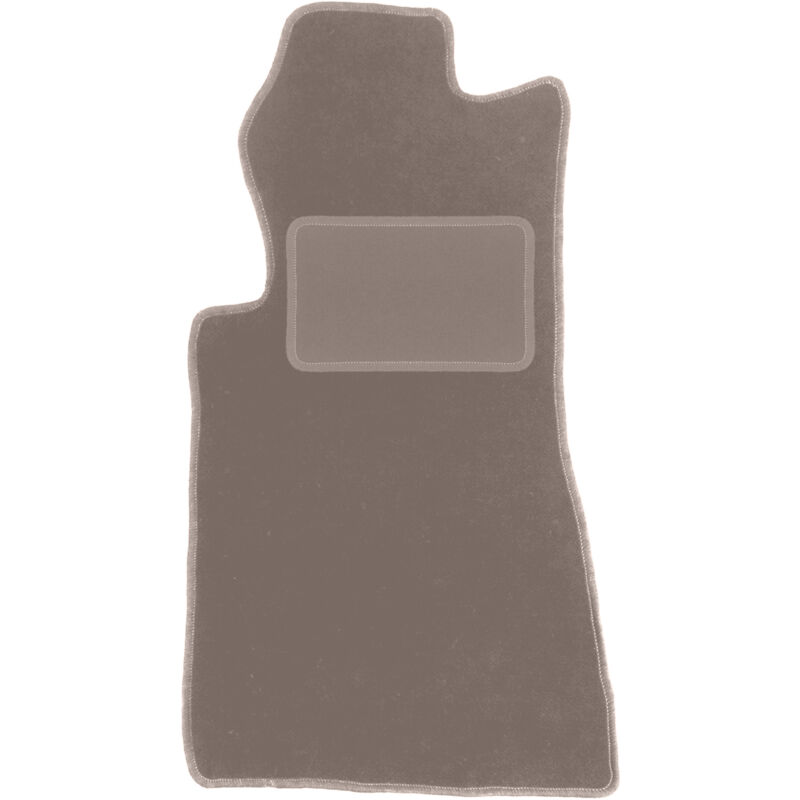 Tapis conducteur beige pour Mercedes SL R107 avant long (1971-1989)