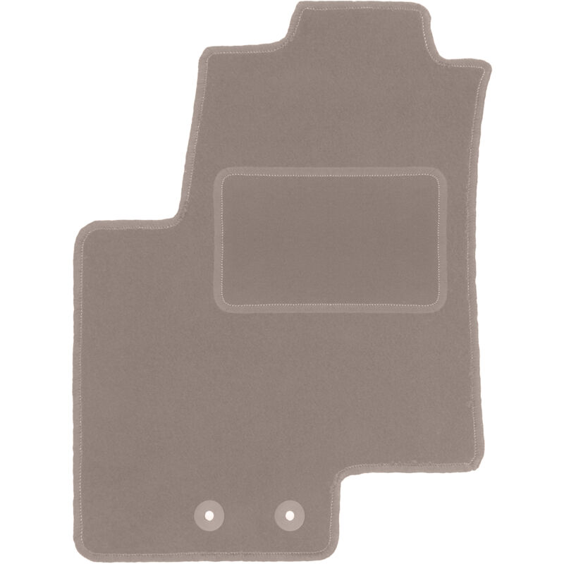 Tapis conducteur beige pour minifourgonnette Kia Venga (2009-2017)