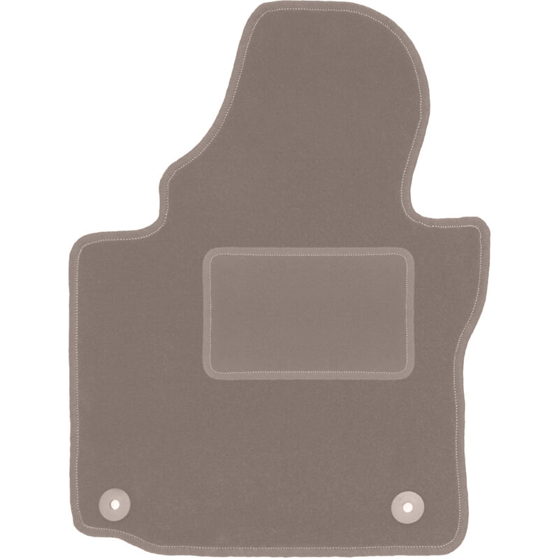 Tapis conducteur beige pour minivan Volkswagen Caddy 2K 2FL (2013-)