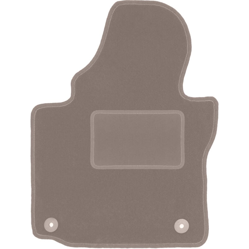 Tapis conducteur beige pour minivan Volkswagen Caddy 2K FL (2010-2015)