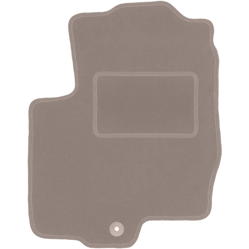 Tapis conducteur beige pour : Mitsubishi Colt VI Z30 à hayon (2004-2008)
