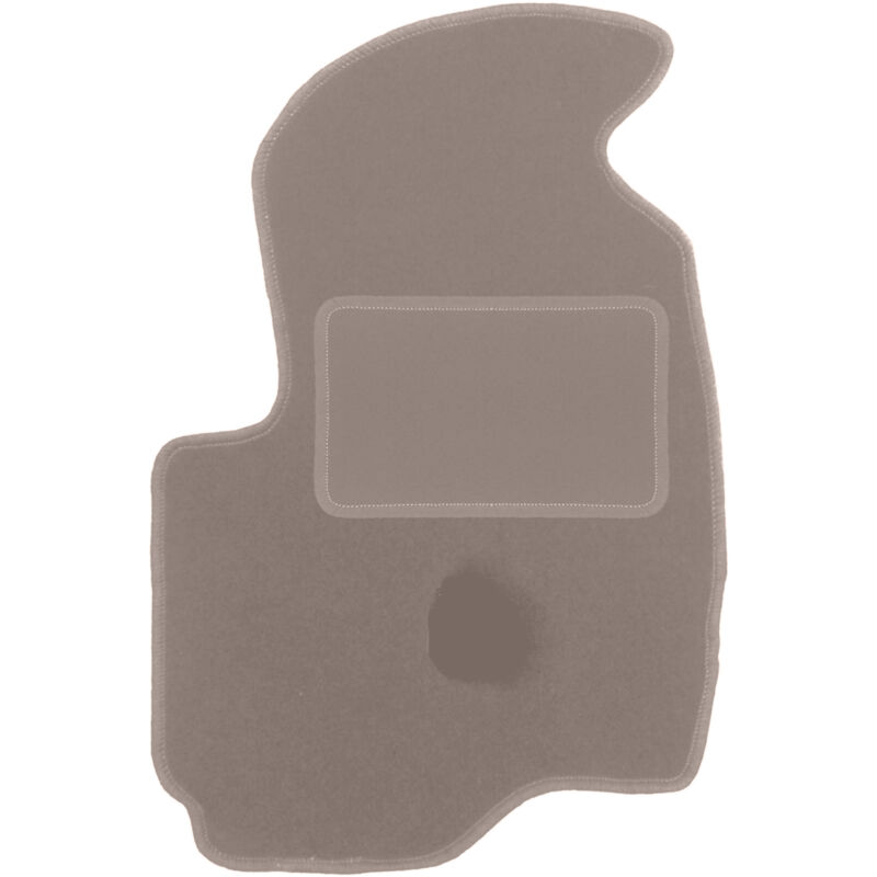 Tapis conducteur beige pour : Mitsubishi Colt VII à hayon (2004-2008)