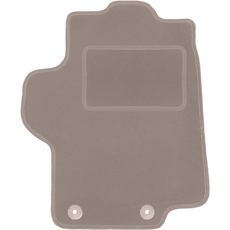 Tapis conducteur beige pour : monospace Peugeot 1007 (2004-2009)