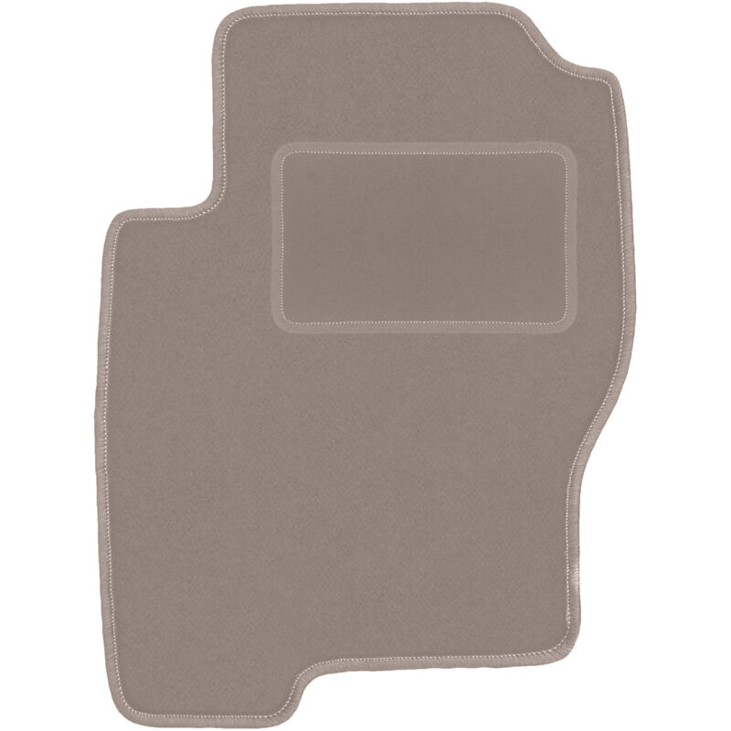 Tapis conducteur beige pour Nissan Navara III D40 pick-up (2005-2011)
