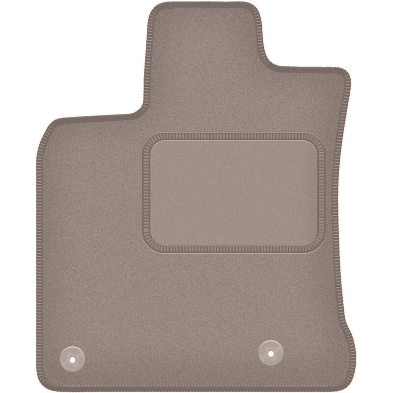 Tapis conducteur beige pour : Nissan Qashqai +2 crossover (2007-2013)