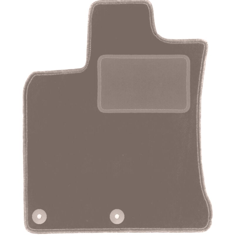 Tapis conducteur beige pour : Nissan Qashqai I J10 crossover (2006-2013)