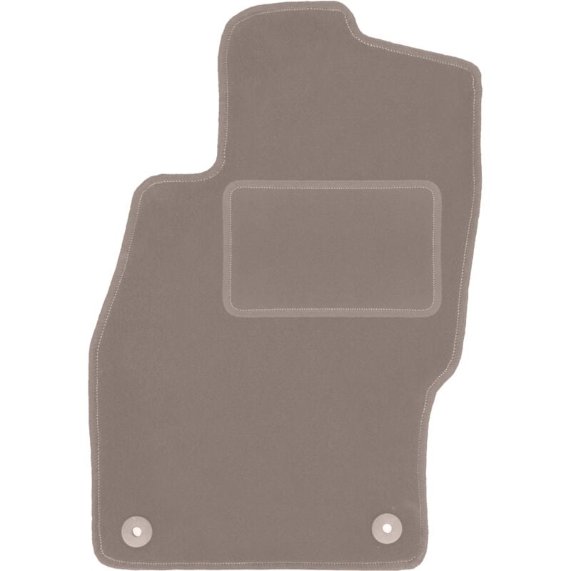 Tapis conducteur beige pour : Opel Corsa D à hayon (2006-2015)
