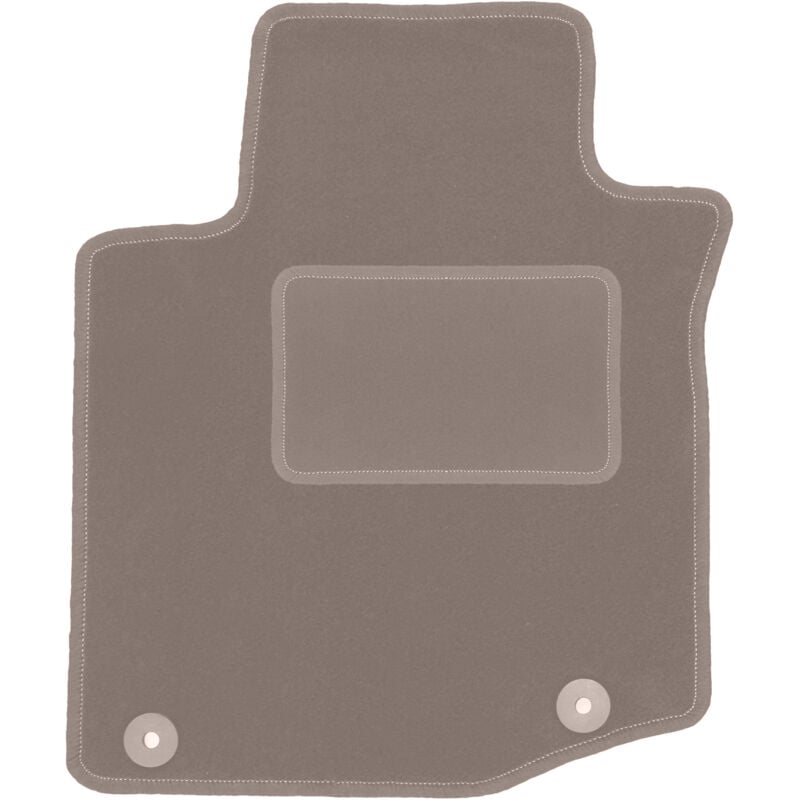 Tapis conducteur beige pour Peugeot 107 berline (2005-2014)