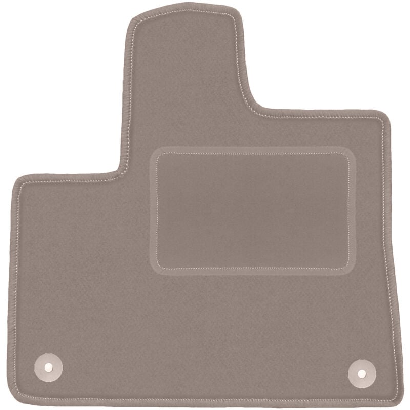 Tapis conducteur beige pour : Peugeot Rifter combivan (2018-)