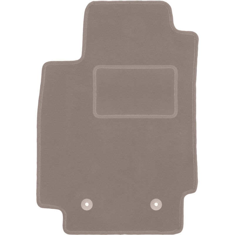 Tapis conducteur beige pour : Renault Captur SUV (2013-2019)