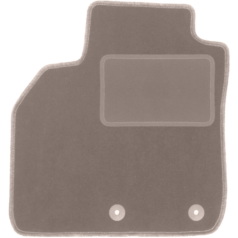 Tapis conducteur beige pour Renault Grand Scenic III 7 places (2009-2015)