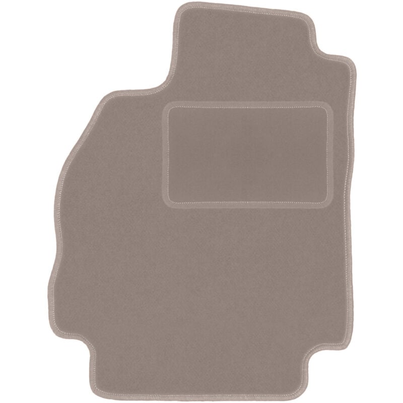Tapis conducteur beige pour : Renault Megane II break, Grandtour (2002-2008)