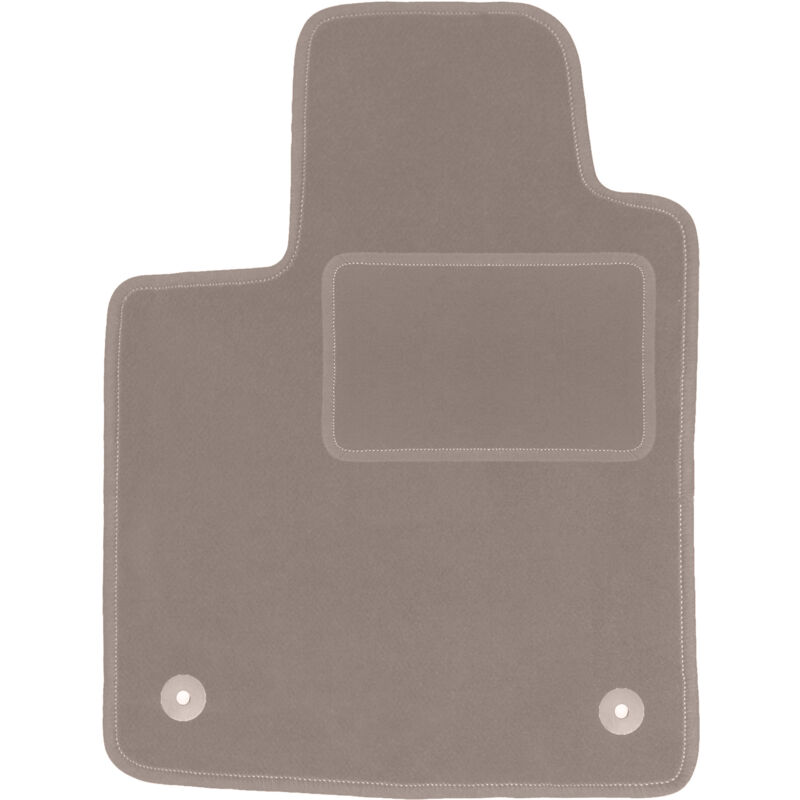 Tapis conducteur beige pour Renault Twingo II berline (2007-2014)