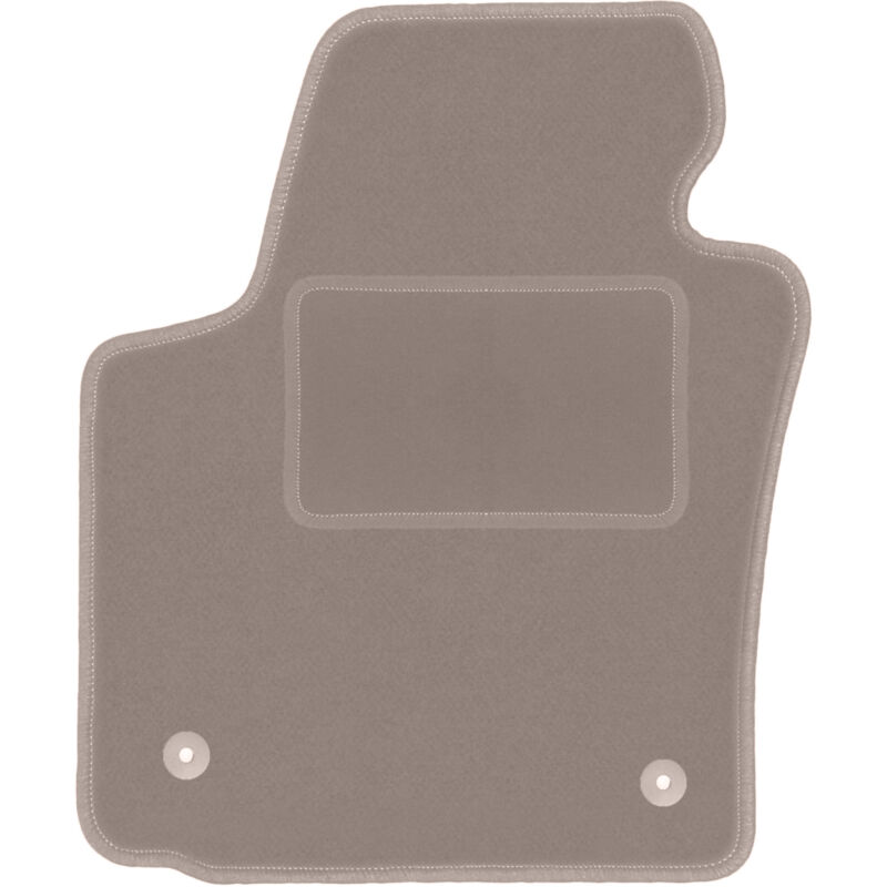 Tapis conducteur beige pour : Seat Leon II à hayon (2005-2012)