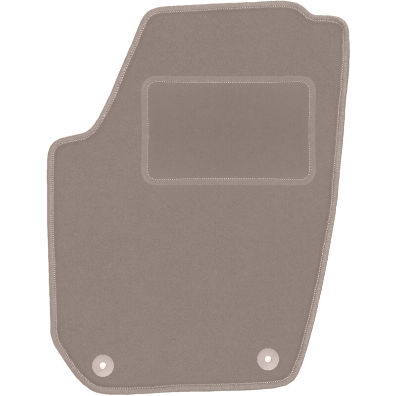 Tapis conducteur beige pour Skoda Fabia II berline, break (2007-2014)