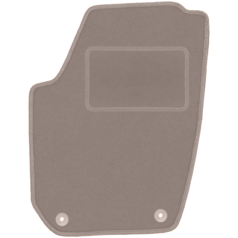 Tapis conducteur beige pour Skoda Fabia II berline, break (2007-2014)