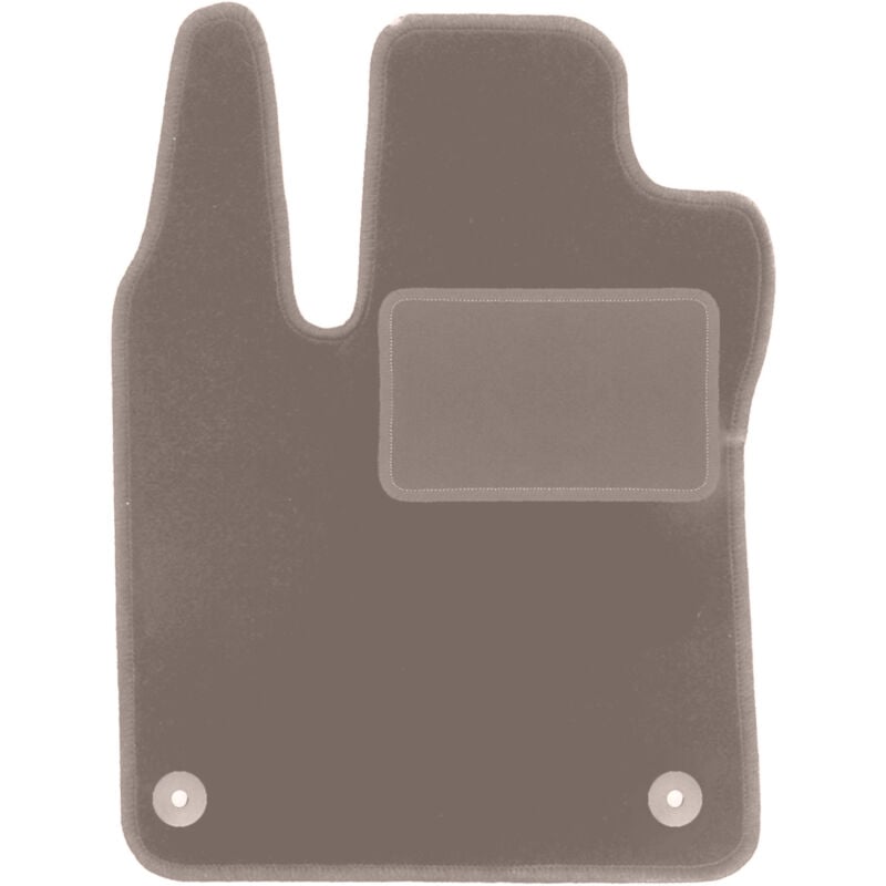 Tapis conducteur beige pour Smart Fortwo III à hayon (2014-2020)