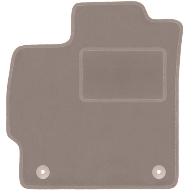 Tapis conducteur beige pour : Toyota Prius III XW30 à hayon (2011-2015)