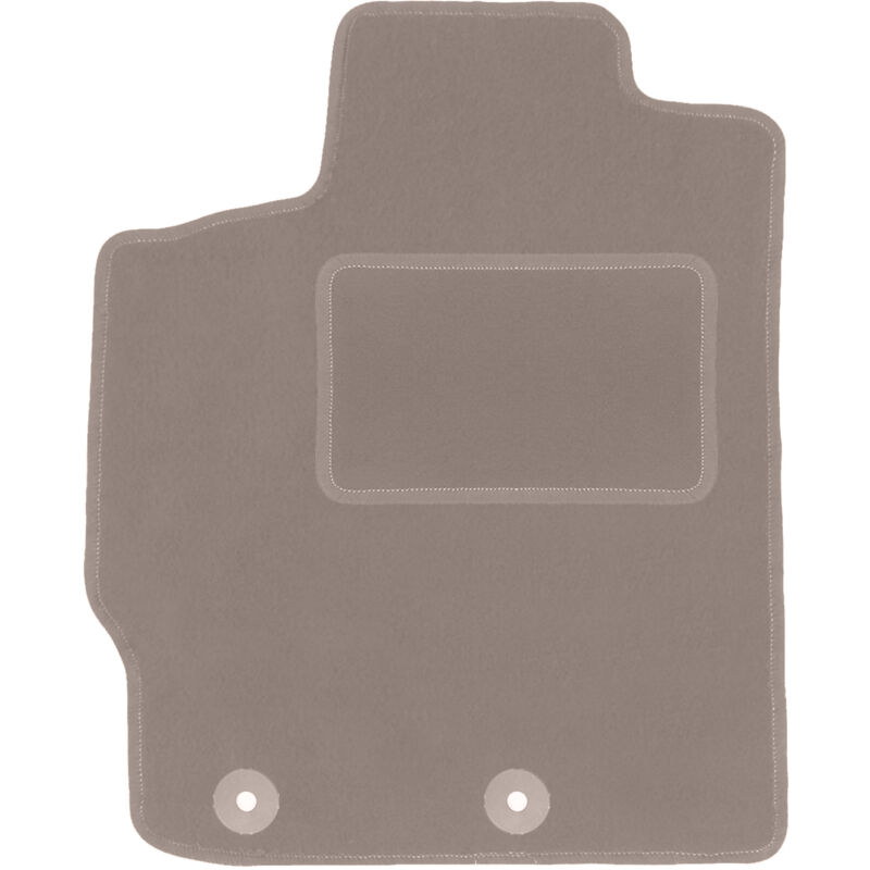 Tapis conducteur beige pour : Toyota Yaris II à hayon (2005-2011)
