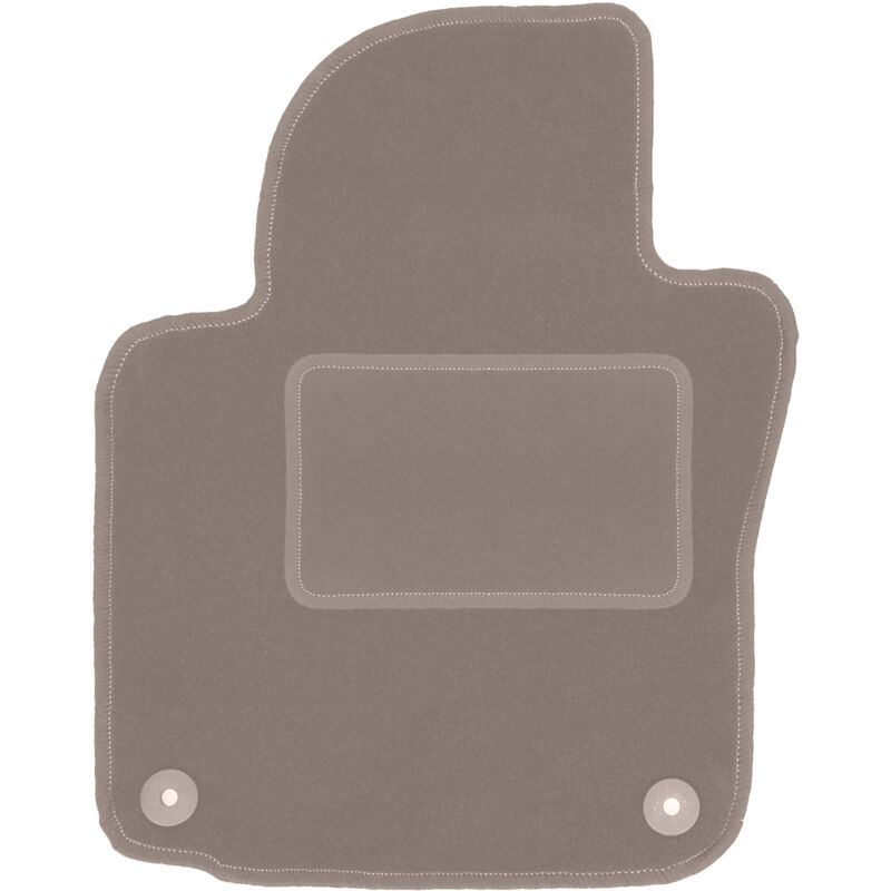 Tapis conducteur beige pour Volkswagen Golf VI à hayon, variante, break (2009-2013)