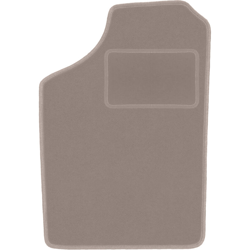 Tapis conducteur beige pour : Volkswagen Polo II coupé, hayon, berline (1981-1992)
