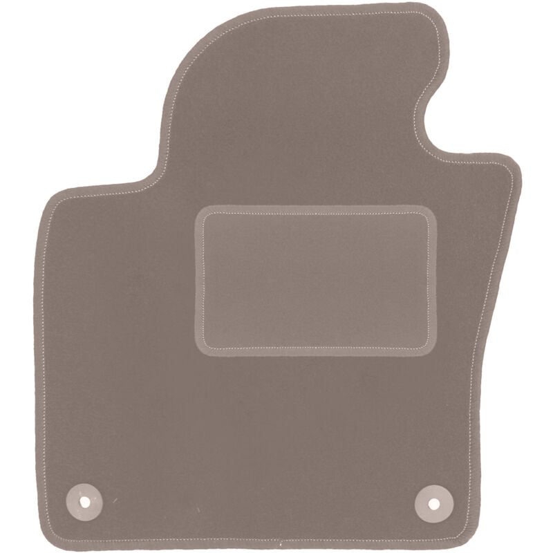Tapis conducteur beige pour Volkswagen Tiguan I monospace (2007-2015)