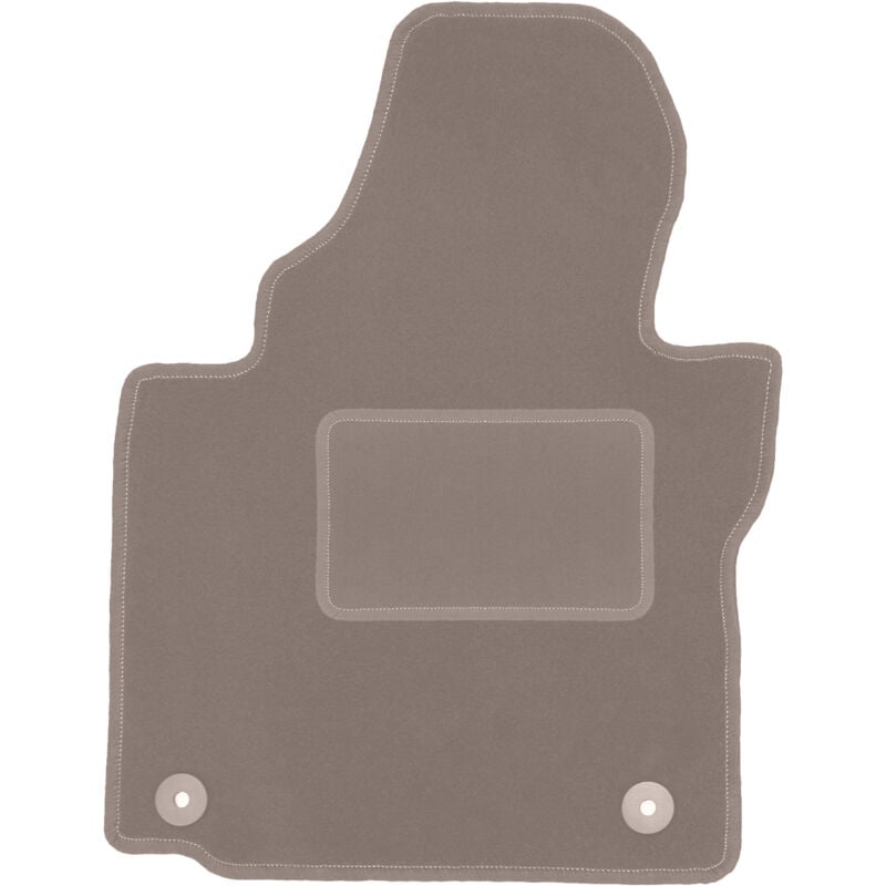 Tapis conducteur beige pour Volkswagen Touran I FL monospace (2010-2015)