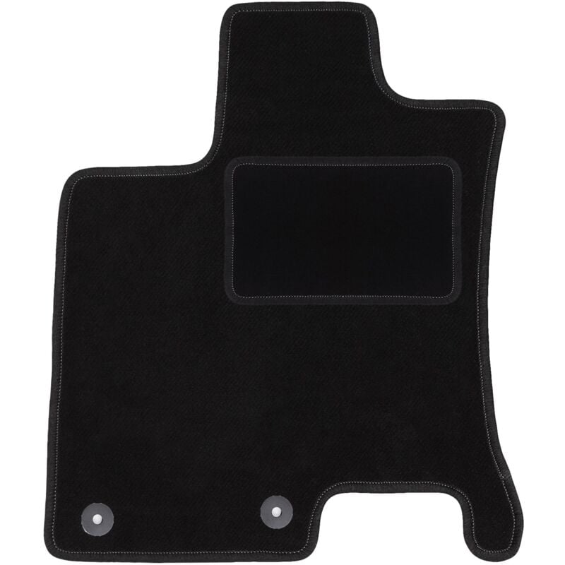 Tapis conducteur noir pour : crossover Nissan Qashqai +2 (2008-2013)