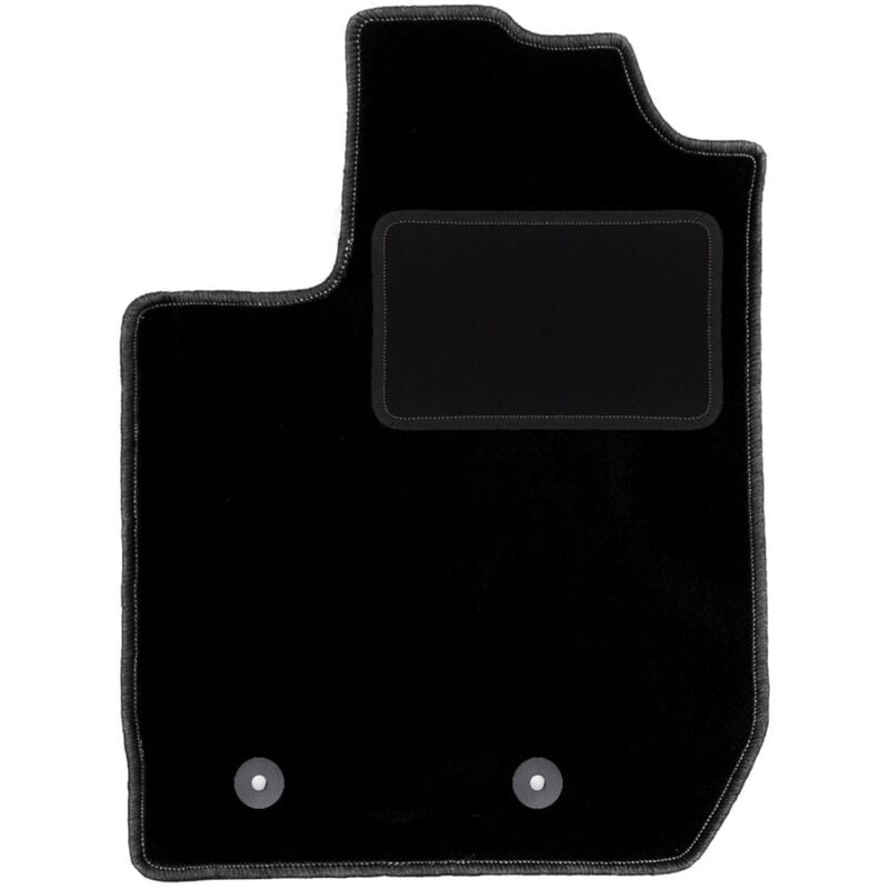 Tapis conducteur noir pour : Dacia Duster II 2WD SUV (2018-)