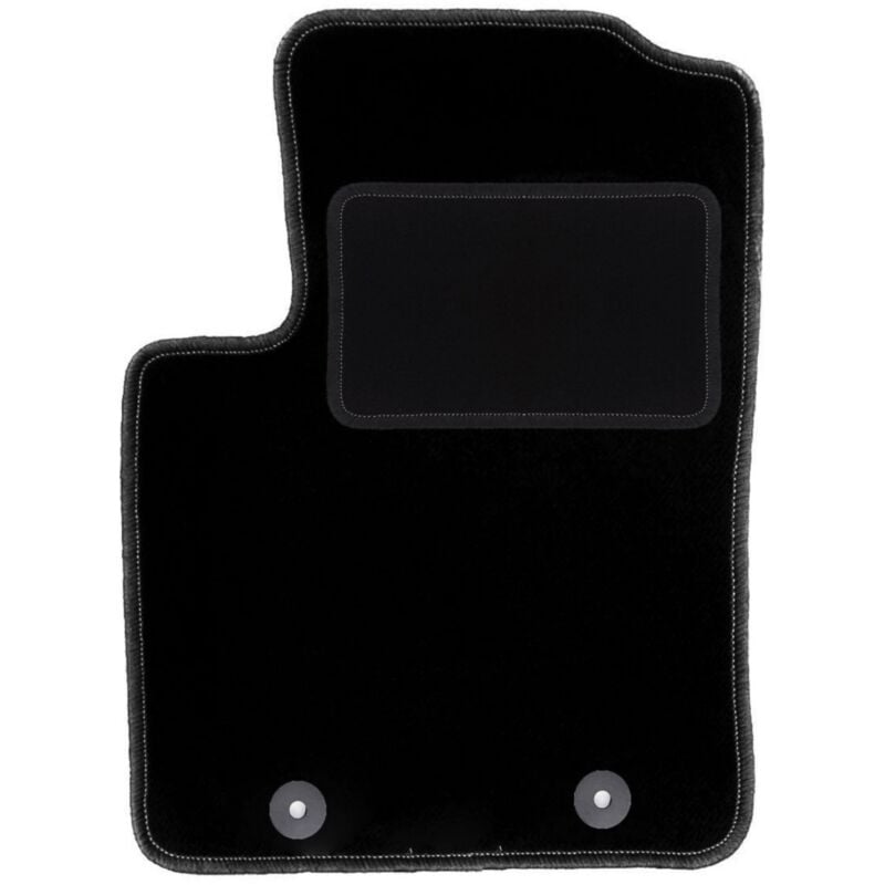 Tapis conducteur noir pour : Fiat 500 cabriolet, berline (2007-2013)