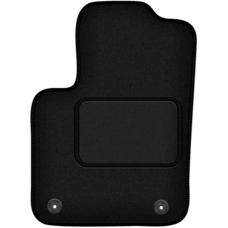 Tapis conducteur noir pour : Fiat 500 Hybride à hayon (2020-)