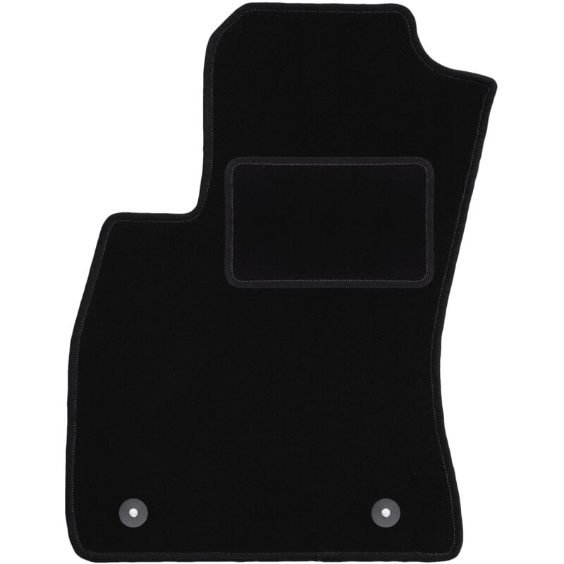 Tapis conducteur noir pour : Fiat Doblo II 0 (2009-2020)