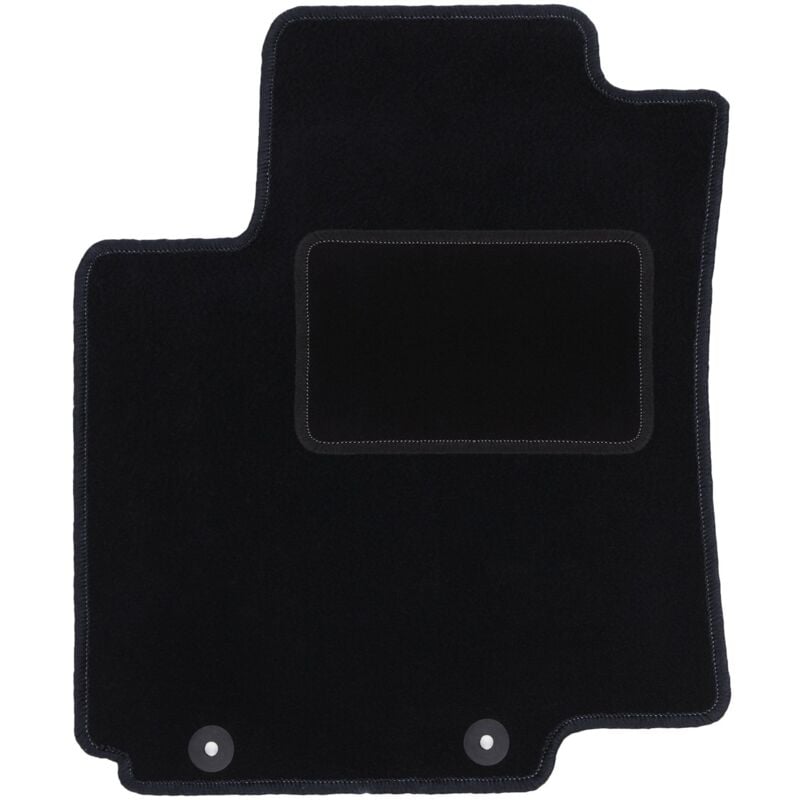 Tapis conducteur noir pour : Kia Rio III UB à hayon (2011-2017)