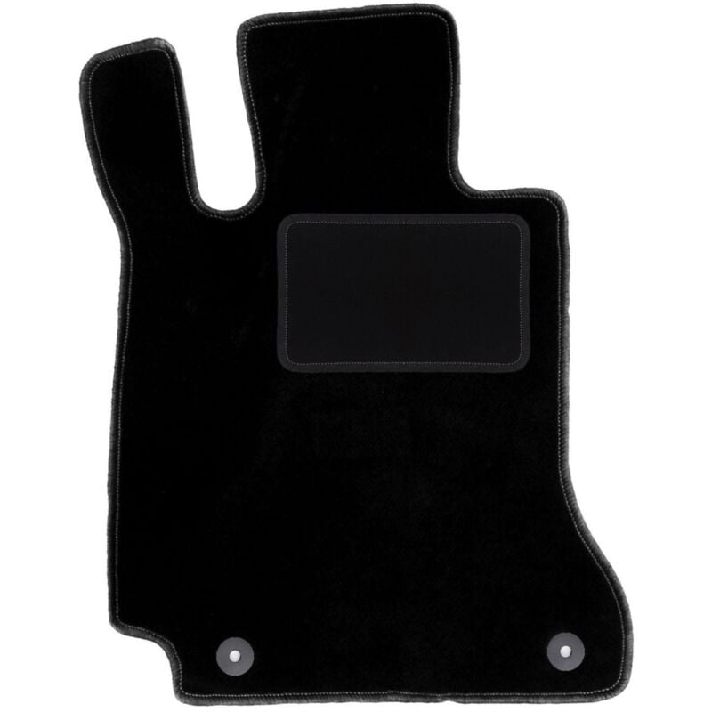 Tapis conducteur noir pour : Mercedes C W205 avec repose-pieds break, berline (2015-)
