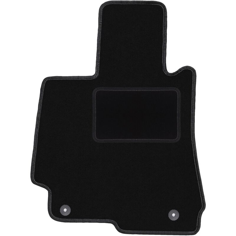 Tapis conducteur noir pour : Mercedes W221 Classe S Berline courte (2005-2013)