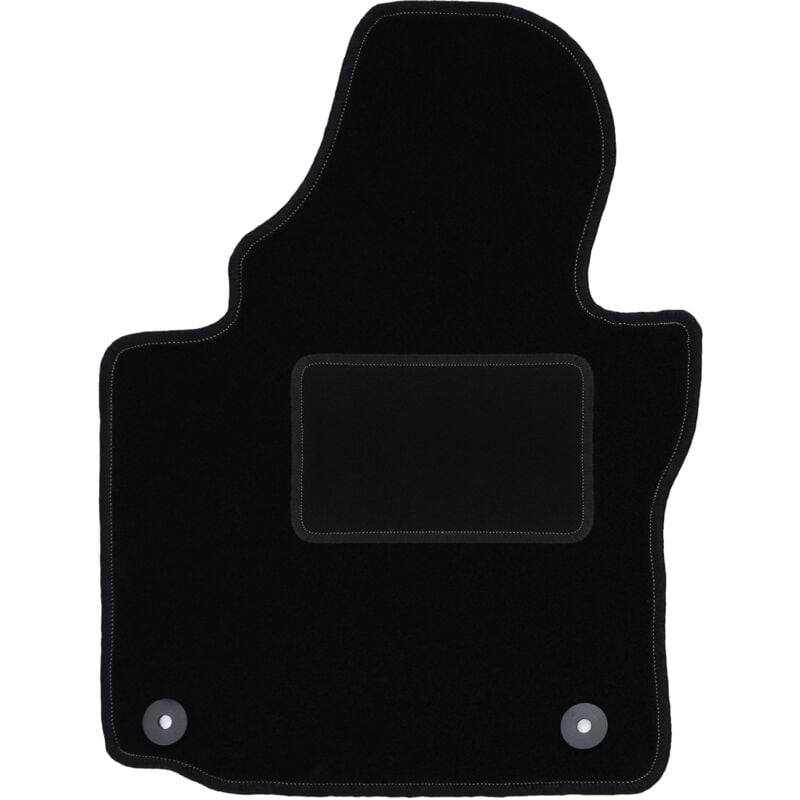 Tapis conducteur noir pour minivan Volkswagen Caddy 2K FL (2010-2015)