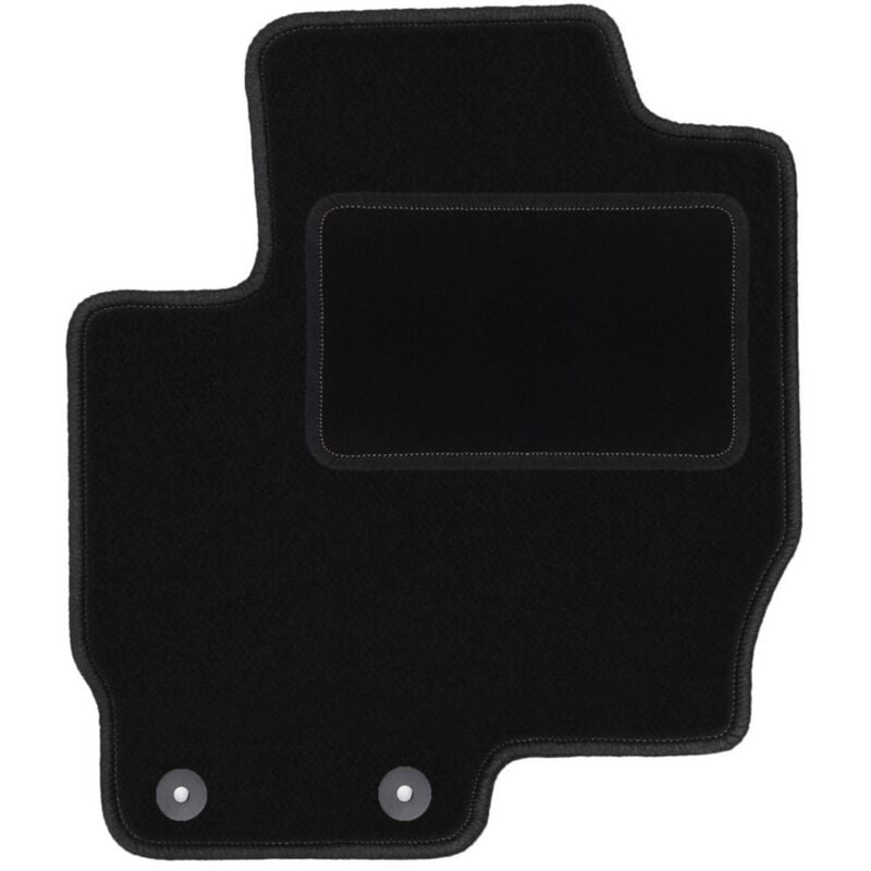 Tapis conducteur noir pour : Mitsubishi Colt VII à hayon (2008-2012)