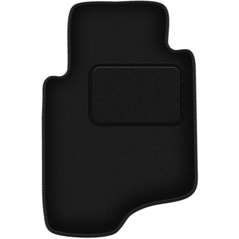 Tapis conducteur noir pour : Mitsubishi Pajero II tout-terrain (1991-1999)