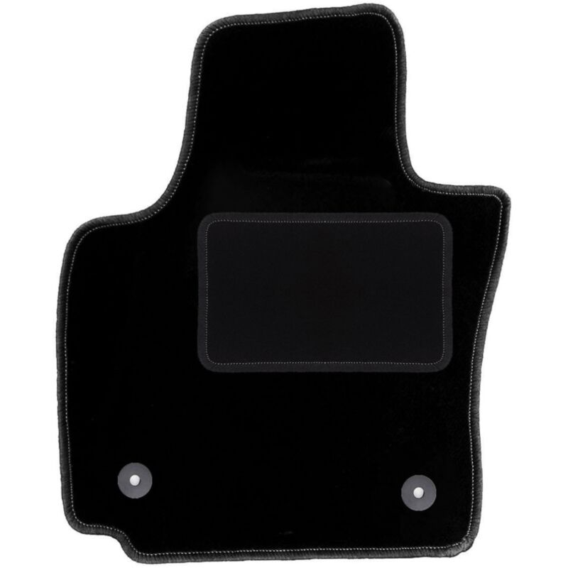 Tapis conducteur noir pour : monospace Seat Toledo III (2004-2012)