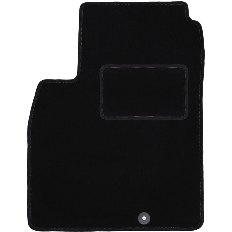 Tapis conducteur noir pour : Nissan Micra K13 à hayon (2010-2016)