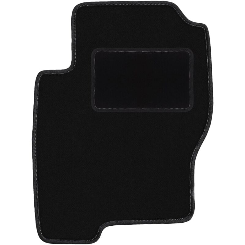 Tapis conducteur noir pour Nissan Navara III D40 pick-up (2005-2011)