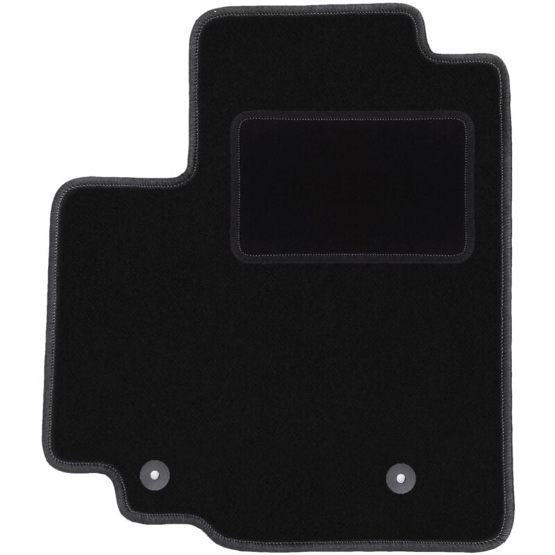 Tapis conducteur noir pour : Opel Agila B à hayon (2008-2014)
