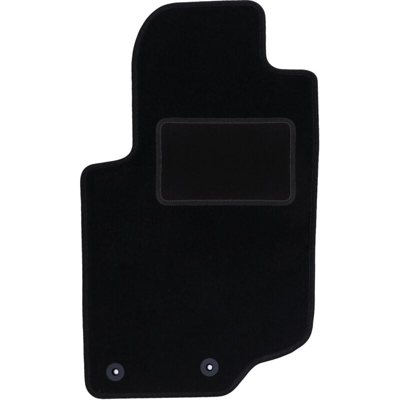 Tapis conducteur noir pour : Peugeot 207CC coupé, cabriolet (2006-2012)