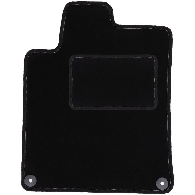 Tapis conducteur noir pour : Peugeot 407 coupé, berline, break (2004-2011)